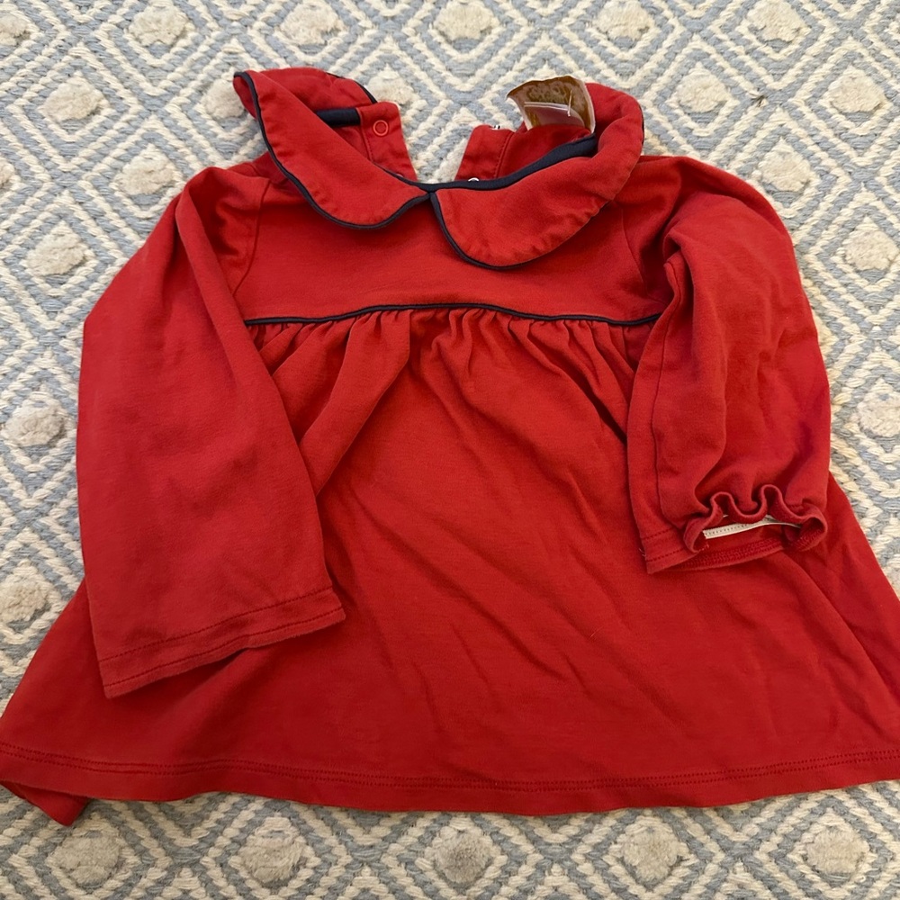 TBBC red and navy swing top